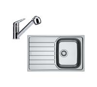 Franke - Set de cuisine N105, évier en inox SKN 611-78 et robinet FC 9547.031, chrome 101.0731.386
