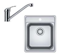 Franke - Set de cuisine N88, évier en inox BCX 610-42 + robinet FB 250.031, chrome 101.0700.671