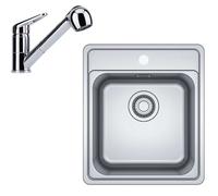 Franke - Set de cuisine N89, évier en inox BCX 610-42 + robinet FC 9547.031, chrome 101.0700.672
