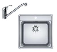 Franke - Set de cuisine N90, évier en inox BCX 610-51 + robinet FB 250.031, chrome 101.0700.673