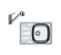 Franke - Set de cuisine N95, évier en inox FLN 611-62/44 et mitigeur FC 9547.031, chrome 101.0731.373