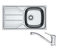 Franke - Set de cuisine N96, évier en inox FLN 611-78/44 et robinet FB 250.031, chrome 101.0731.374