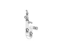 Franke - Siphon déporté pour vidage évier avec tubulure 112.0068.341
