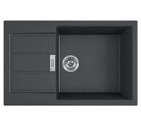 Franke Sirius 2.0 - Évier en Tectonique S2D 611-78 XL, 78x50 cm, noir 143.0617.613
