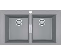 Franke Sirius 2.0 - Évier en tectonite S2D 620-86, 86x50 cm, gris 143.0650.970