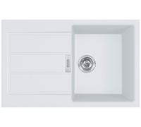 Franke SIRIUS 2 S2D 611-78 Evier tectonite, blanc artic 143.0616.275
