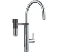Franke - Vital Tap mitigeur d’évier avec filtration d’eau intégrée, chrome/gun metal 120.0621.229