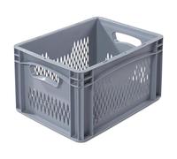 FRANKEL kaiserkraft | Bac normes Europe | L x l 400 x 300 mm, fond et parois ajourés, hauteur 220 mm