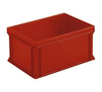 FRANKEL kaiserkraft | Bacs gerbables normes Europe | L x l x h 600 x 400 x 325 mm, rouge, lot de 2