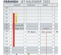 Bande de dates pour tableau planning JK1203, blanc