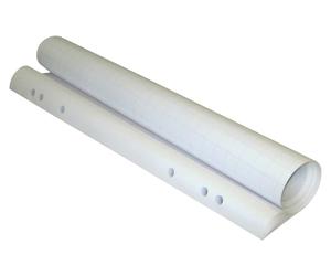 FRANKEN Bloc pour flipchart, 20 feuilles, quadrillé, 680 x 980 mm blanc, blanchi sans chlore, 80 g/qm, perforation universelle - 5 pièces (F2130)