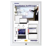 Franken BS1901 Vitrine d'affichage à cadre interchangeable Security - verrouillable, pour A4, argenté