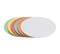 Franken Cartes ovales Franken/UMZ 1119 04 - 11 x 19 cm, 130 g/m² - Jaune - Paquet de 500 250 Stück coloris assortis