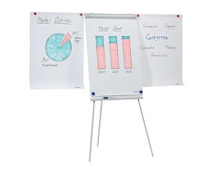 FRANKEN F2100/N Eco Standard F2100/N Tableau magnétique avec 2 bras latéraux et trépied réglable en hauteur avec porte-papier et porte-stylo 68 x 105 cm