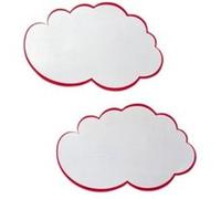 Carte nuage pour présentation, 620 x 370 mm, blanc