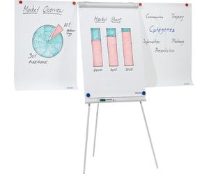 FRANKEN Flipchart "ECO Standard" 680 x 1.050 mm gris clair Tableau magnétique