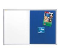 Franken CB300212 Kombitafel - 90 x 60 cm, Schreib- und Filztafel, grau
