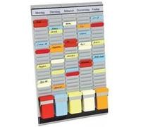 Franken Organiseur de bureau PV-SET1 – 20 cartes en T 31,5 x 49 cm noir