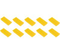 FRANKEN HM235004 - Aimants, 23 x 50 mm, jaune, 10 pièces