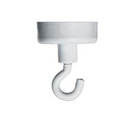 Franken hm25 Crochet magnétique Diamètre 25 mm 47 mm weiß