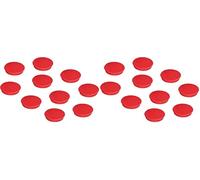 FRANKEN HM30 01 Lot de 20 aimants Ronds de qualité supérieure pour Bureau, Maison, Atelier, idéal pour Tableaux Blancs, réfrigérateur, Tableaux de Plantation ou vitrines, 32 mm, Rouge