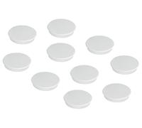 FRANKEN HM30 09 Lot de 10 aimants ronds de qualité supérieure pour bureau, maison, atelier, idéal pour tableaux blancs, réfrigérateur, tableaux de plantation ou vitrines, 32 mm, blancs