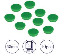 FRANKEN HM3802 - Aimants, 38 mm, vert, 10 pièces