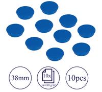 FRANKEN HM3803 - Aimants, 38 mm, bleu, 10 pièces