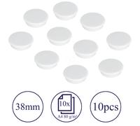 FRANKEN HM3809 - Aimants, 38 mm, blanc, 10 pièces