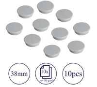 FRANKEN HM3812 - Aimants, 38 mm, gris, 10 pièces