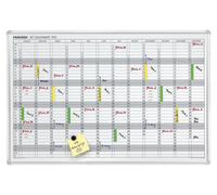 Franken Jahreskalender, Plantafel JetKalender® JK703 Weiß Magnet 90 cm x 60 cm