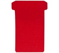 Fiches T, taille 2 / 48 x 84 mm, rouge