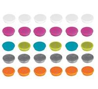 Franken Lot de 60 aimants pour tableau blanc, réfrigérateur, tableau magnétique, tableau magnétique, tableau magnétique, couleurs assorties