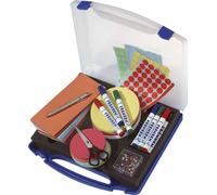 FRANKEN mallette de modération MINI, 1.100 pièces, plastique Dimensions mallette : (l)345 x (p)310 x (h)60 mm, couleur : bleu/ (UMKM)