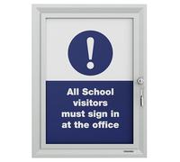 FRANKEN PRO BS3201L Cadre pour poster Security A4 avec cadre en aluminium 32 mm verrouillable