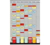 Franken Tableau de planification annuel PV-SET3 Organiseur 35 pièces cartes en T 47,4×78 cm