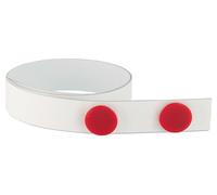 Franken sT1325 barre aimantée autocollante 2500 x 3,5 cm-blanc