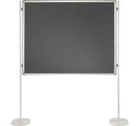 FRANKEN Tableau combiné PRO (L)1.200 x (H)1.500 mm blanc/gris expédition par transporteur