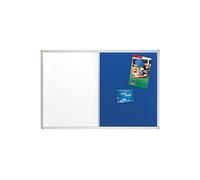Franken CB300212 Kombitafel - 90 x 60 cm, Schreib- und Filztafel, grau