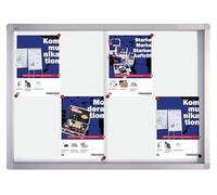 FRANKEN Vitrine d'affichage PRO pour 8x DIN A4 paroi arrière en métal