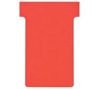Franken TK101 Lot de 100 fiches T Rouge 17 mm Taille 1 pour porte-cartes 27 mm