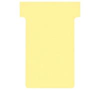 Franken TK204 Lot de 100 fiches en T Jaune Taille 2 59 mm