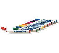 Franken Z1902 01 Lot de 10 marqueurs rechargeables pour tableau blanc, largeur de trait 2-6 mm, Rouge