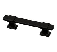 Franklin Brass Adjusta-Pull P49106-FB-B Lot de 5 poignées d'armoire à bord chanfreiné de 3,5 cm à 10,2 cm de trou à 10,2 cm, noir mat