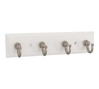 Franklin Brass B46711K-PMN-R2 Lot de 2 porte-clés muraux Blanc pur 17,8 cm 4 crochets en nickel