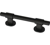 Franklin Brass Francisco - Lot de 5 poignées réglables pour armoire de cuisine, commode, tiroir de commode, de 3,5 cm à 10,2 cm, noir mat
