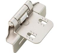 Franklin Brass H01911K-SN-B Charnière semi-enveloppante à fermeture automatique 6,35 mm, nickel satiné, lot de 10