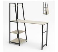 FRANKYSTAR Bimyo Bureau pliable avec bibliothèque peu encombrante 50 x 41 x H128 cm