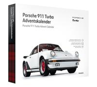FRANZIS 67322 Porsche 911 Turbo Calendrier de l'Avent - Kit de modélisme à l'échelle 1:24, avec base sonore et livre d'accompagnement de 52 pages