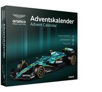 FRANZIS Aston Martin Racing 67325 Calendrier de l'Avent 2026 Aston Martin Racing F1 - Kit de modélisation à l'échelle 1:43, avec module sonore et livre d'accompagnement de 52 pages